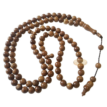 Kokka Turki Warna Alami 8 mm - Tasbih Biji Kuka - Rosario - Misbaha