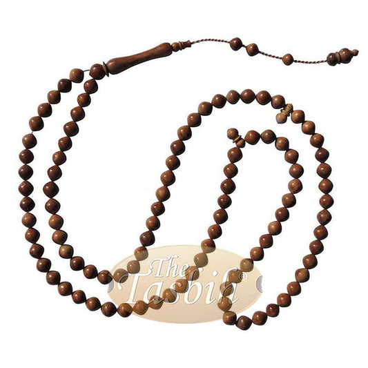 Natural 8mm Turkish Koka Kuka Rosary Prayer Tapered Round Beads