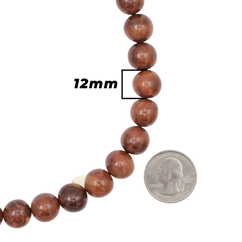 Genuine Large Kuka Misbaha – Round 12 mm Natural Color 99 count