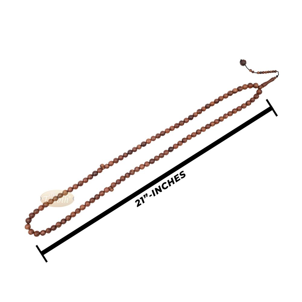 Genuine Large Kuka Misbaha – Round 12 mm Natural Color 99 count