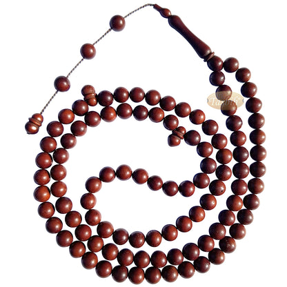 Natural 7-mm 99Bd Antique Color Kuka Tasbih Round Beads