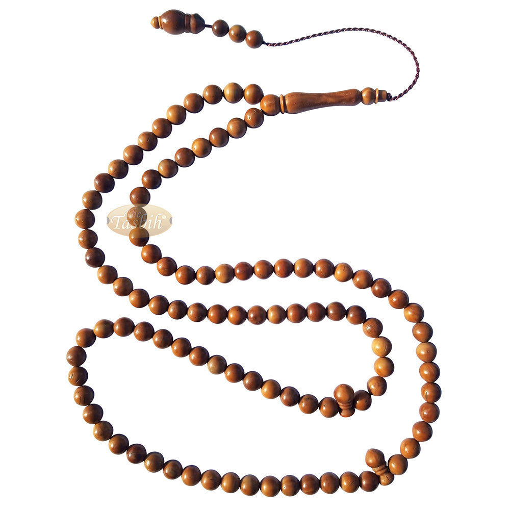Natural Color 7 mm 99 bead Kuka Tasbih Round Beads