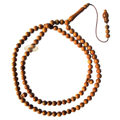 Natural Color 7 mm 99 bead Kuka Tasbih Round Beads