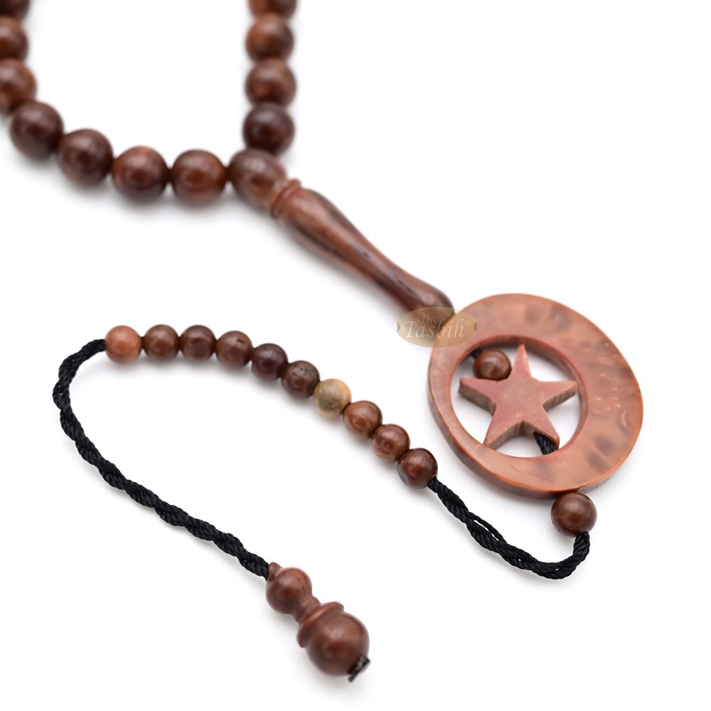 Genuine Kuka 7 mm Round-shaped beads with Sandal Moon Alif Design