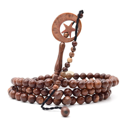 Genuine Kuka 7 mm Round-shaped beads with Sandal Moon Alif Design