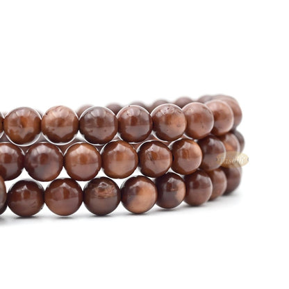 Genuine Kuka 7 mm Round-shaped beads with Sandal Moon Alif Design