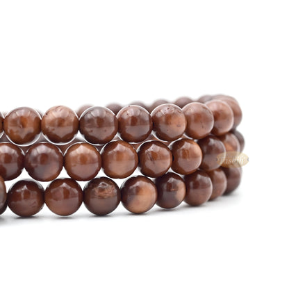 Genuine Kuka Round-shaped beads with Sandal Moon Alif Design Choose Sizes 6 to 9mm
