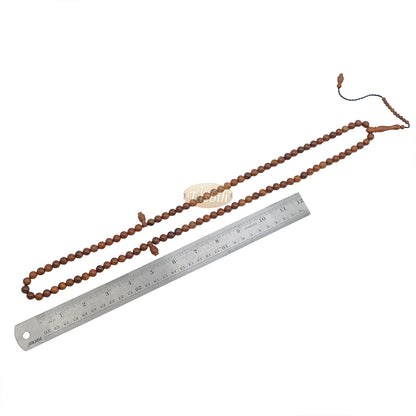 Genuine Kuka Seed Tasbih Sibha 99 count 8.5 mm Beads Handcrafted Islamic Prayer Necklace