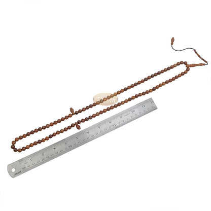 Genuine Kuka Seed Tasbih Sibha 99 count 8.5 mm Beads Handcrafted Islamic Prayer Necklace