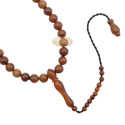 Genuine Kuka Seed Tasbih Sibha 99Ct 8.5mm Beads Handcrafted Islamic Prayer Necklace