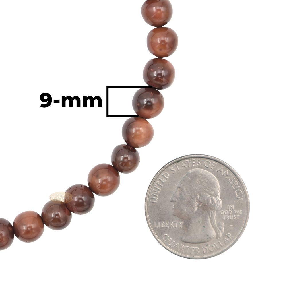 Genuine Large Kuka Misbaha – Round 9 mm Natural Color 99 count