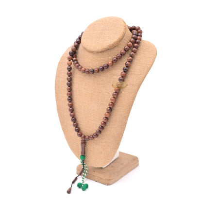 Natural Color Genuine Kuka 99 count Misbaha - Round-shaped Beads with Yarn Stops Choose Sizes 7 to 9mm