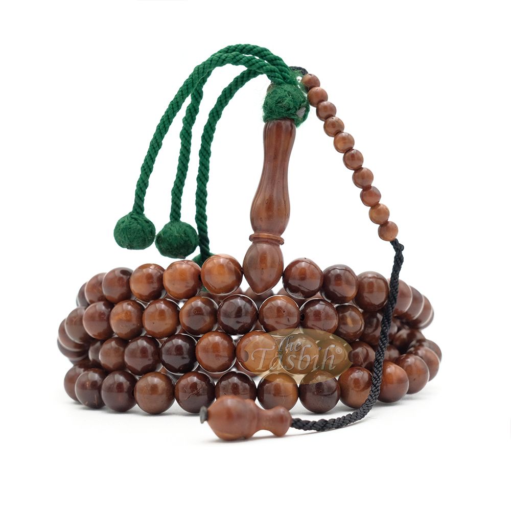 Natural Color Genuine Kuka Misbaha – 99 count with Yarn Stops Choose sizes 6 to 9mm