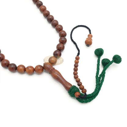 Natural Color Genuine Kuka Misbaha – 9 mm 99 count with Yarn Stops