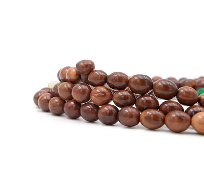 Large 12x10mm Genuine Kuka Misbaha – Handcrafted 99-bead Muslim Prayer Beads Tasbih