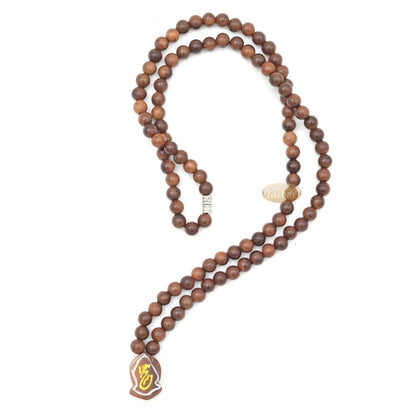 Natural Genuine Kuka 6mm Beads Necklace with Claw Sandal Pendant