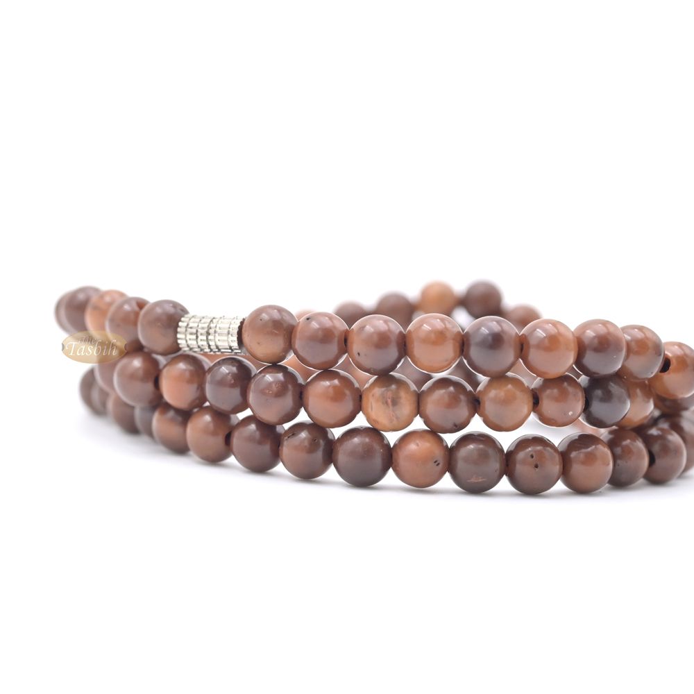 Natural Genuine Kuka 6mm Beads Necklace with Claw Sandal Pendant