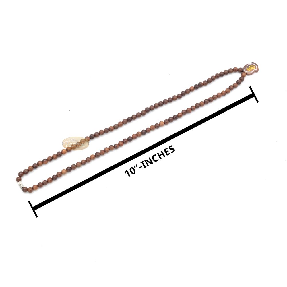 Natural Genuine Kuka 6mm Beads Necklace with Claw Sandal Pendant