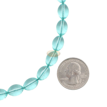 Translucent 33-Bead Sky-Blue Acrylic Oval 7 mm Turkish Style Tasbih Muslim Prayer Beads