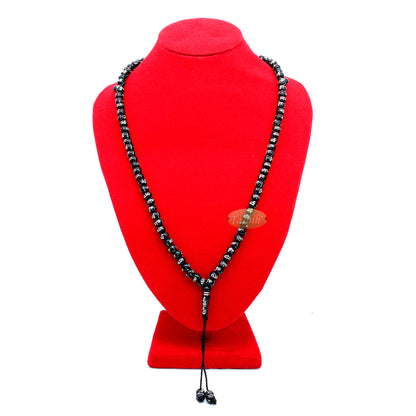 Tasbih Plastik Hitam Kecil 7 mm Perak Allah Muhammad