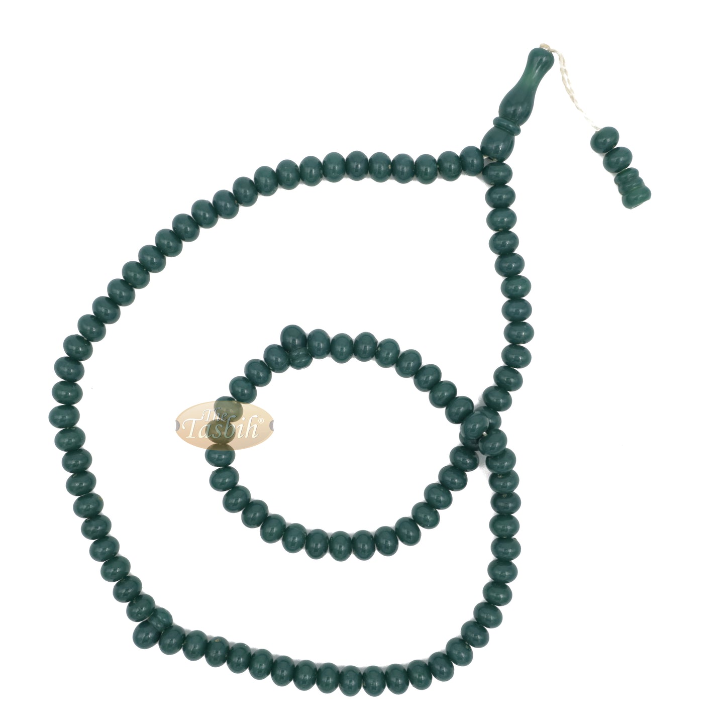 Small Forest Green Plastic Tasbih 6x5 mm Beads Dhikr Zikr Prayer Beads