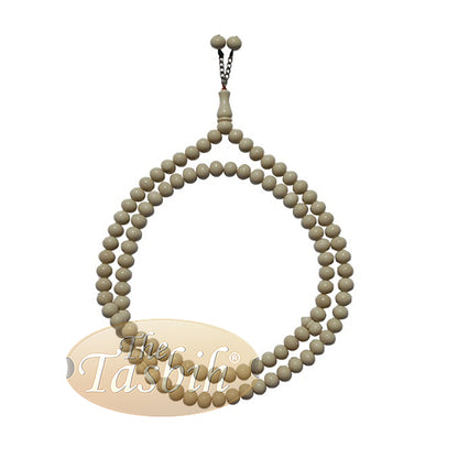 Large 12X9mm Cream Color Monomer Tasbih Prayer Beads Bead Chain Tassel