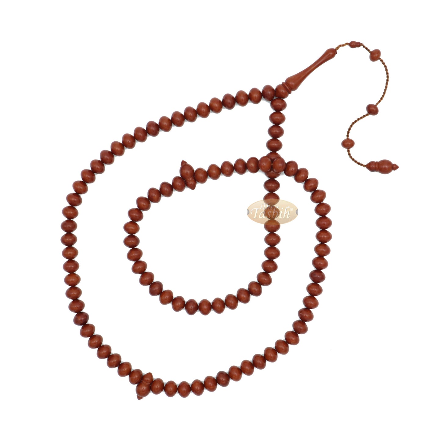 8X10mm Brown Color Monomer Misbaha Prayer Beads Islamic Rosary