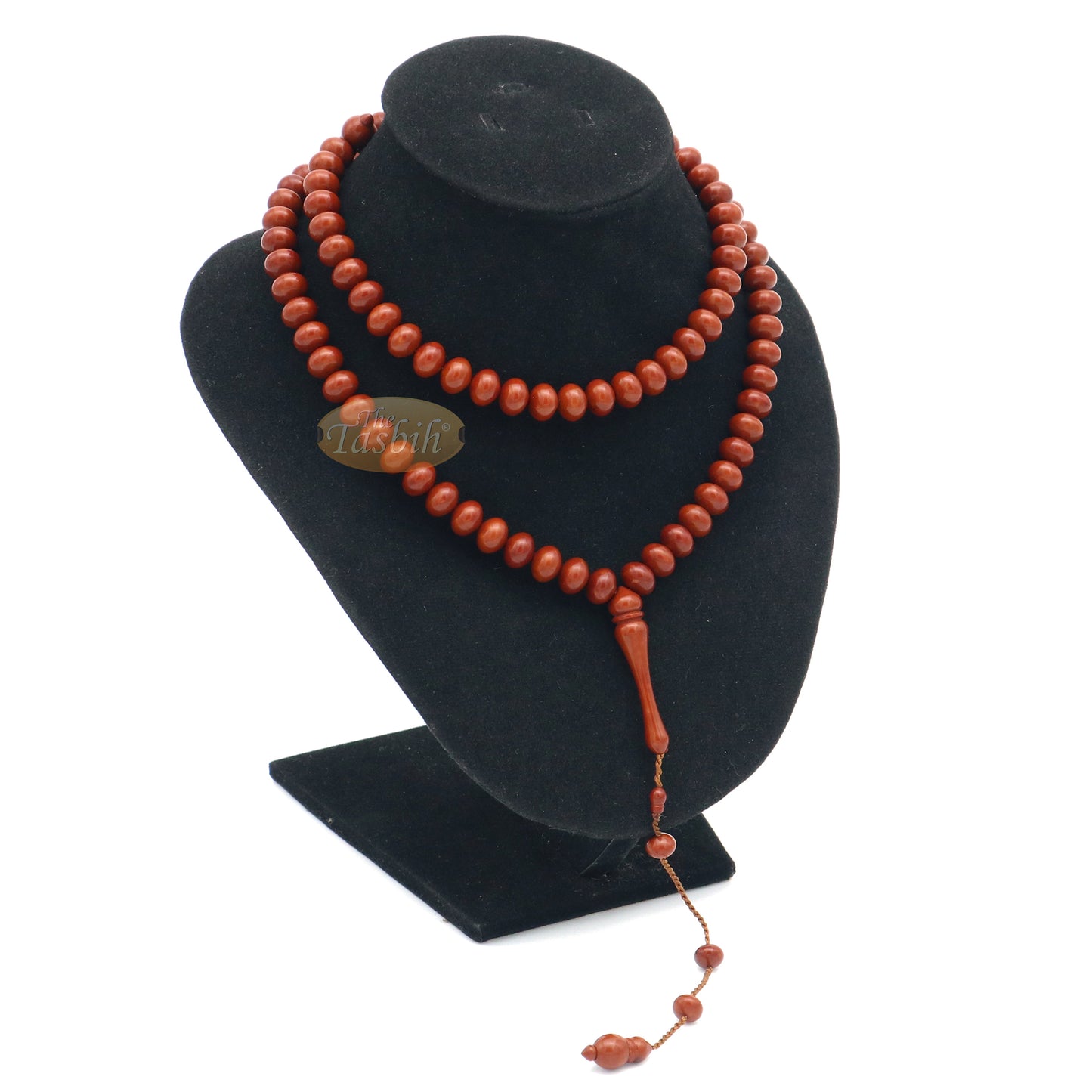 Tasbih Misbaha Monomer Warna Coklat 8x10 mm Tasbih Islam