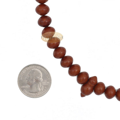 8×10 mm Brown Color Monomer Misbaha Prayer Beads Islamic Rosary