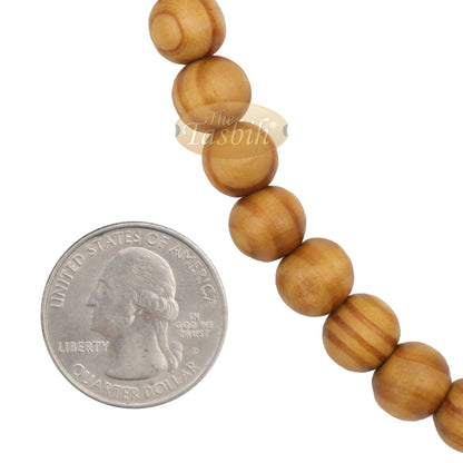 Large Wooden Tasbih With Tulip Charms From Konya 10mm Pine Wood Beads 99Ct Sibha Islamic Gift For Prayer Salat Dhikr Muslim Tasbeeh Necklace