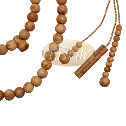 Large Scented Pine Wood Tasbih 10-mm Beads Prayer Beads