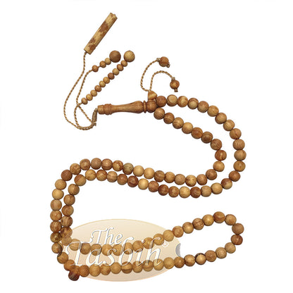 Large Scented Pine Wood Tasbih 10-mm Beads Prayer Beads