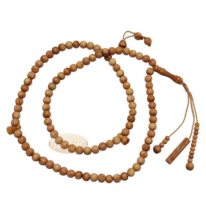 Tasbih 10-mm Manik Kayu Pine Bau Besar Tasbih