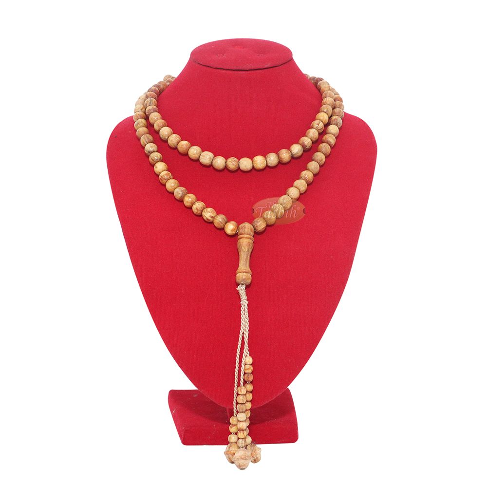 Naturally Scented Pine Wood Prayer Beads 8 mm Tasbih 99-Bead Tasbih
