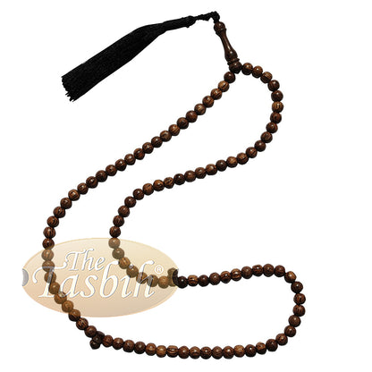 Beautiful 8mm Exotic Sugar Palm Wood Tasbih Prayer Beads With Black Tassel