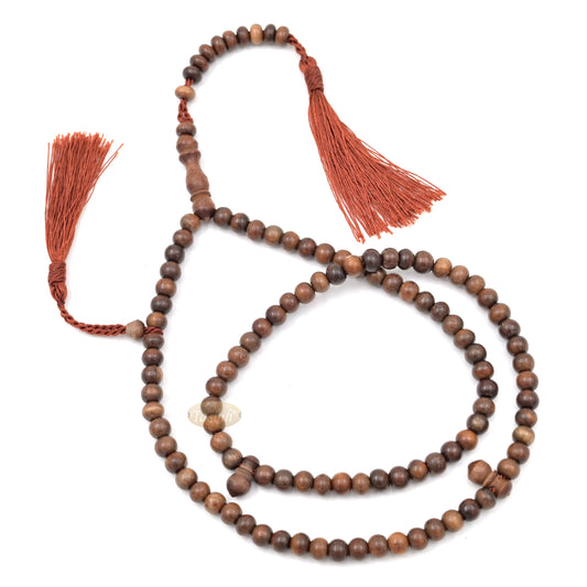 Tasbih Kayu Ulin 99 Butir Buatan Tangan - Tasbih Muslim Bulat 7 mm