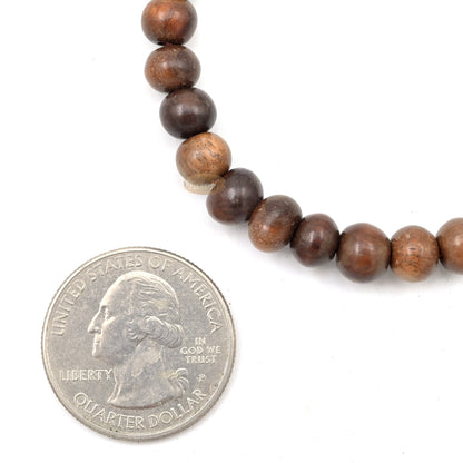 Handcrafted Ironwood 99-Bead Dhikr Beads - Muslim 7 mm Round-Shaped Tasbih