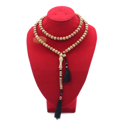 Tasbih Jerrahi dari Kayu Jeruk, 8mm, 99 Butir dengan 11 Penanda Butir