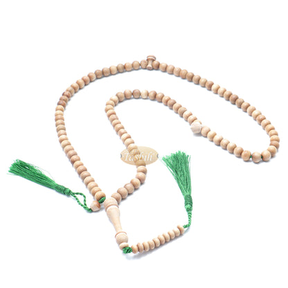 Manik Bulat 8mm cendana 99 kiraan Tasbih untuk Jumbai Hijau Solat Zikir