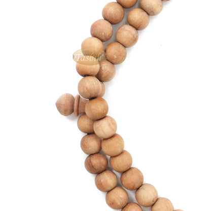 Sandalwood Jerrahi Dhikr Beads Scented Sufi Tasbih 9 mm 11-Bead Markers & Black Tassel