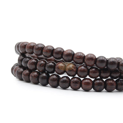 Tamarind Heartwood 6 mm Islamic Misbaha Wooden Rosary Tasbih 99-Beads