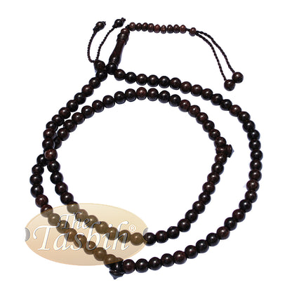 Lot Of 12 – 8Mm-Bead Dense Tamarind Wood Rosary Tasbih With 99-Beads & Counters