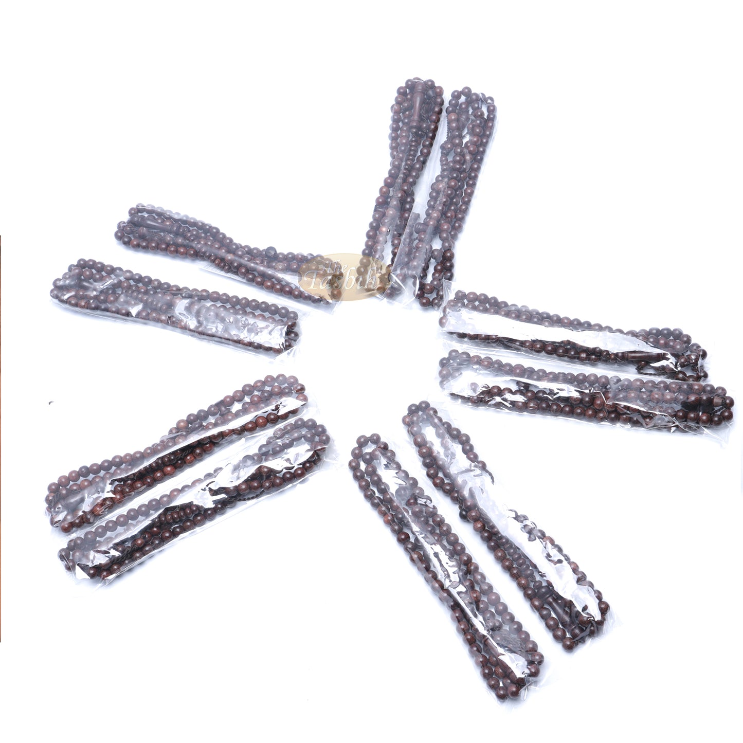 Rosario Kayu Asam Jawa 8 mm-Tasbih Kayu Padat dengan 99 Butir