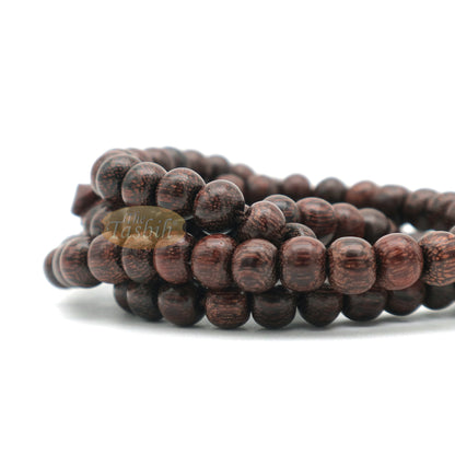 Dense Tamarind Tree Tasbih – Small 6mm 99-Bead Prayer Beads – Worry Beads With 2 Beautiful Tassels