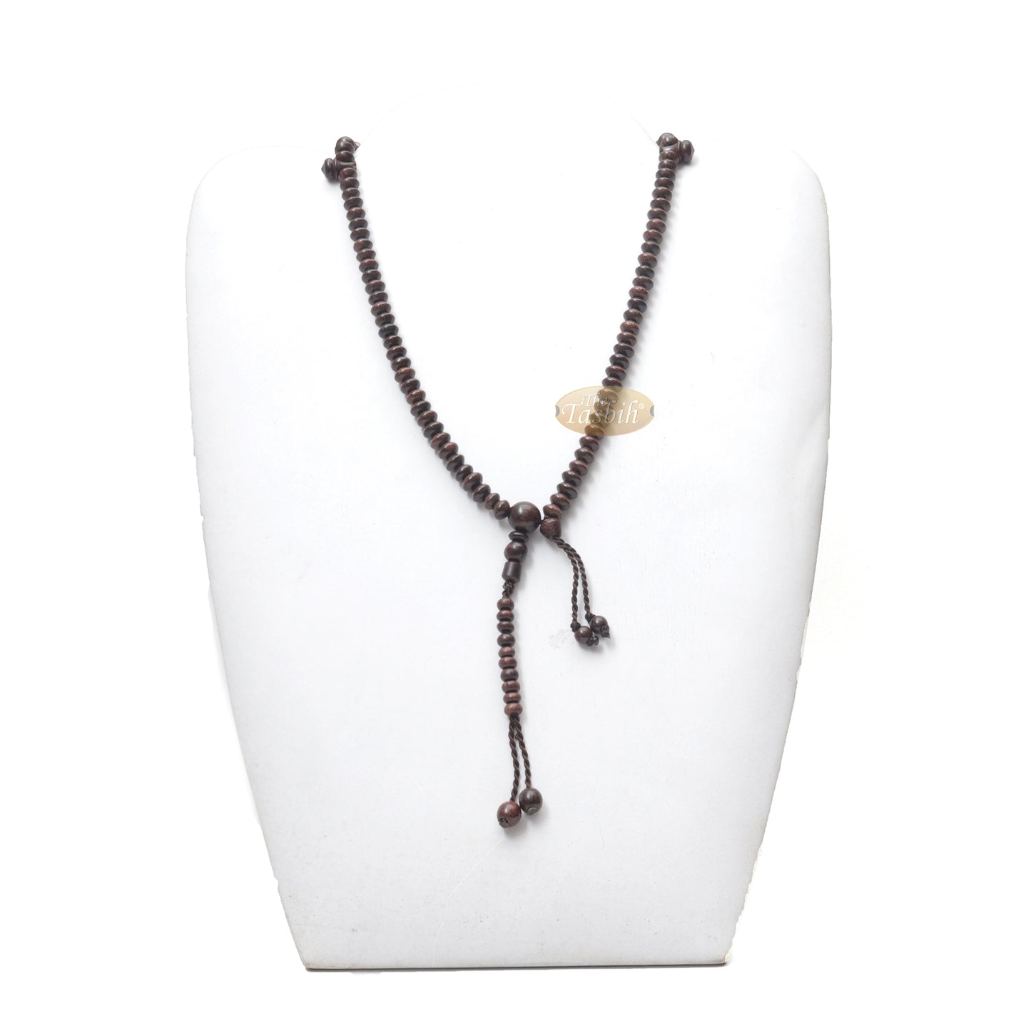 Wooden Islamic Prayer Beads | Saucer-Shape 5 mm Tamarind Tasbih 99 count Misbaha