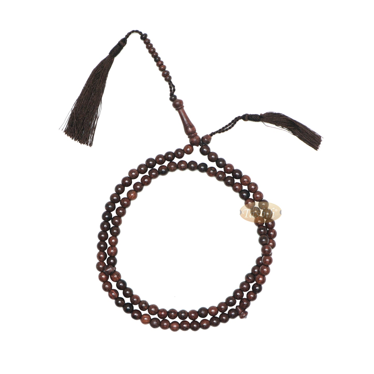 Tasbih Pohon Asam Jawa 8 mm 99 Butir Tasbih Buatan Tangan Tasbih Khawatir 2 Rumbai
