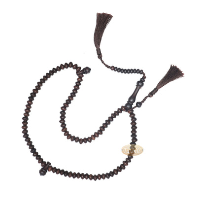 Tasbih Rosario Kayu Asam Jawa Bentuk Piring 5,5x8 mm