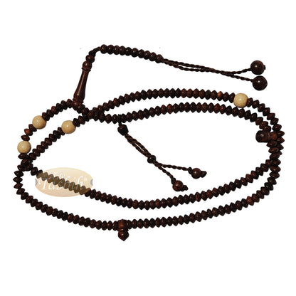 Naqsybandi Tasbih Asam Kayu 4x6 mm Piring Pembagi Jeruk