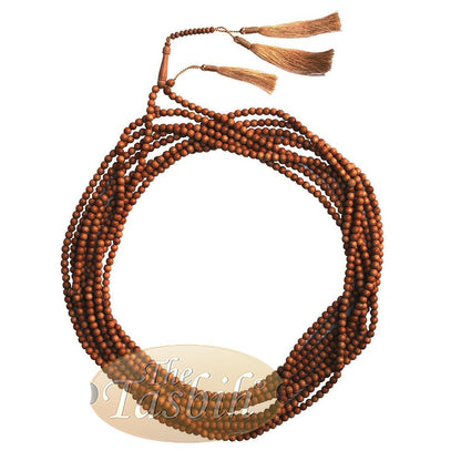 1000-Bead Schoutenia Tasbih 8 mm Prayer Beads Subha Misbaha Tasseled