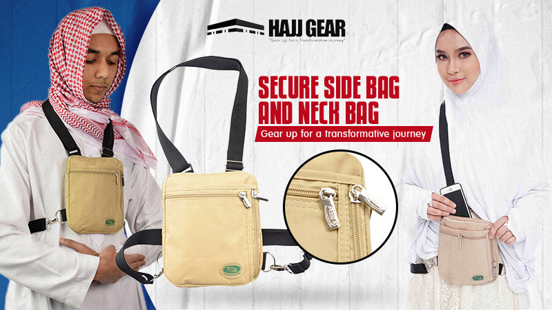 Premium white cotton Ihram garment for men by Hajj Gear featuring soft texture and breathable fabric for pilgrimage. Image Title: Hajj Gear White Cotton Ihram